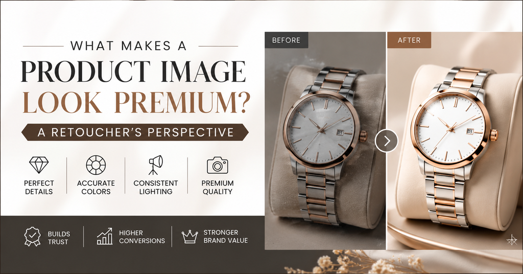 What Makes a Product Image Look Premium? A Retoucher’s Perspective  - Cover Image